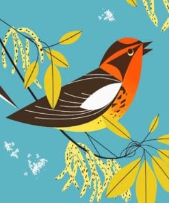 Bird By Charley Harper Paint by numbers