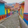 colombia traditional houses diamond paintings