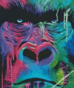 colorful gorilla diamond paintings