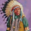 colorize native amaerican indian chief diamond painting