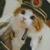 cute police cat diamond painting