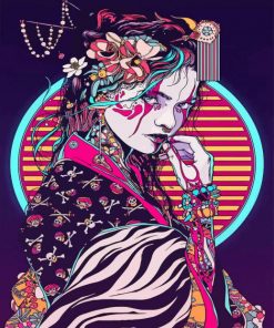 Geisha paint by numbers