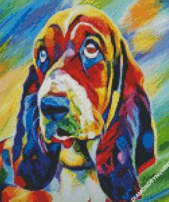 Basset Hound Dog - 5D Diamond Painting 