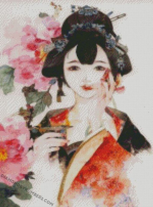 japanese woman diamond paintings