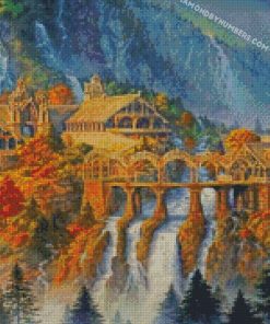 lord of the rings landscape diamond painting