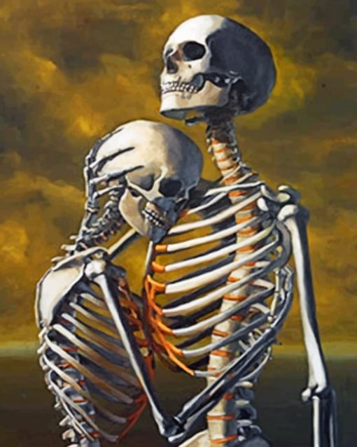 Love Skeletons Piant by numbers