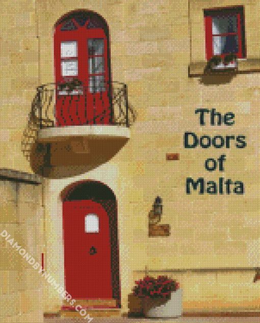 malta house diamond painting