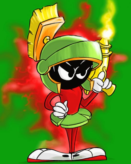 Marvin The Martian paint by numbersn