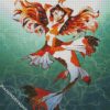mermaid koi fish diamond painting