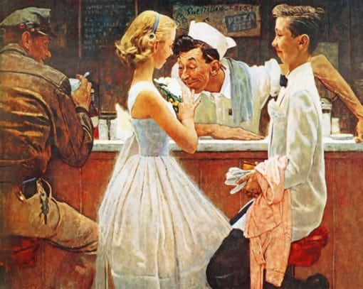 Norman Rockwell Art - Diamond Painting - NumPaint - Paint by numbers