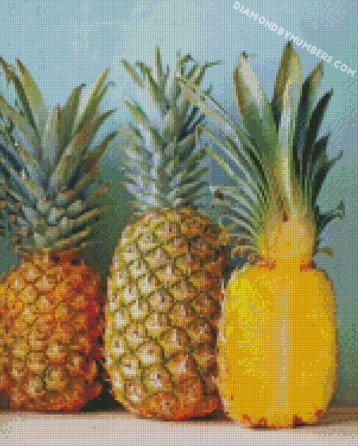 pineapples diamond painting