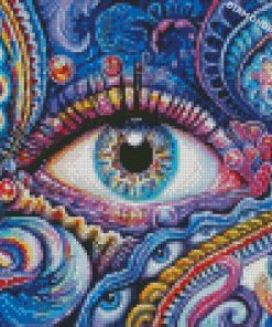 psychedelic eye diamond painting