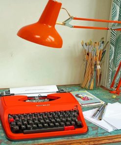 Retro Type Writer Paint by numbers