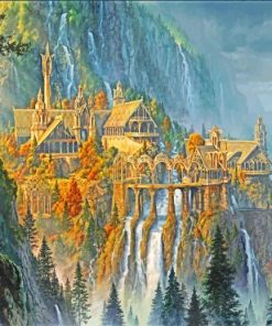 Rivendell Lord The Rings Paint by numbers