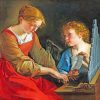 Saint Cecilia And Angel Orazio paint by numbers
