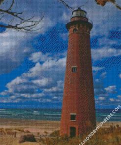 silver lake state park lighthouse diamond painting