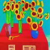 Sunflowers David Hockney paint by numbers