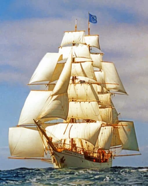 Tall Ship paint by numbers