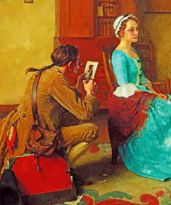 The Silhouette By Norman Rockwell Paint by numbers