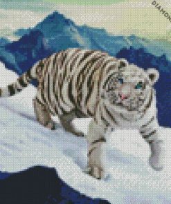 tiger in snow Copy diamond painting