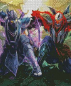 zed and shen league of legends diamond painting
