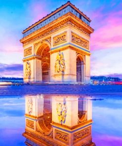 Arc De Triomph In Paris Paint by numbers