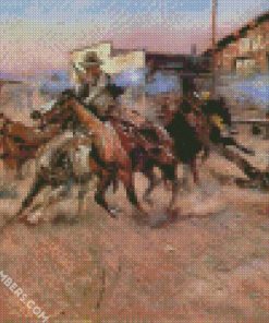Argument with the Cowboy diamond paintings