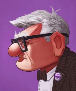 Carl Fredricksen Up Movie Paint by numbers