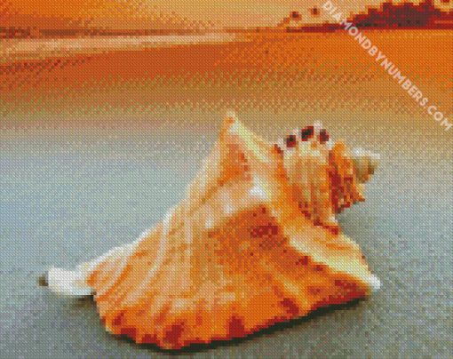 Conch seashell diamond paintings