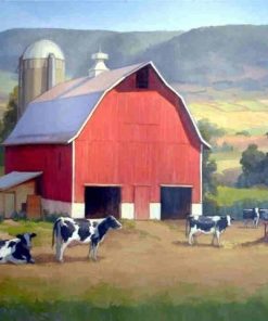 Farm Of Cows paint by numbers