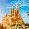 La Sagrada Familia Barcelona Spain paint by numbers