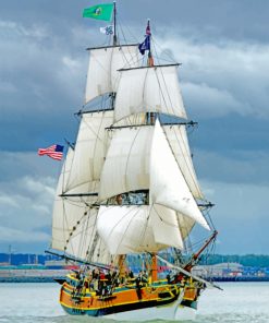 Lady Washington Tall Ship paint by numbers
