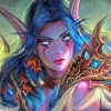 Night Elf World Of Warcraft paint by numbers