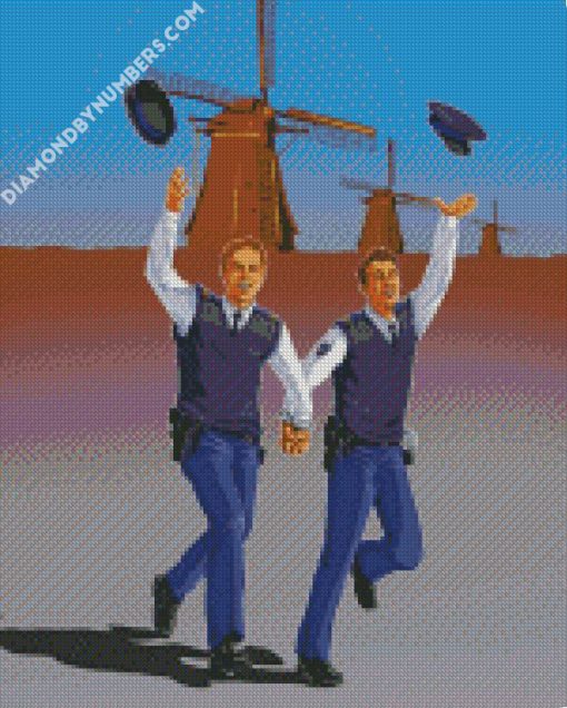 Police in tghe netherlands diamond painting