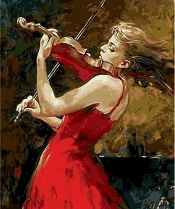 Violin Girl paint by numbers