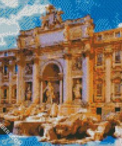 Roman Trevi Fountain Rome diamond painting