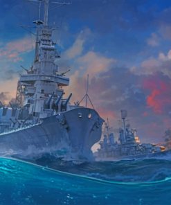 World Of Warships paint by numbers