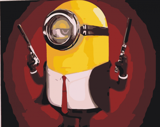 Hitman Minion Paint by numbers