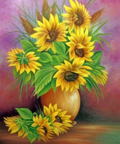 Aesthetic Sunflowers paint by numbers
