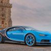 Blue Bugatti Chiron Paint by numbers