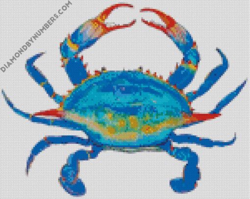 aesthetic blue crab diamond paintings