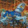 aesthetic carousel horse diamond painting