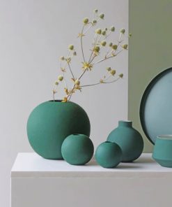 Aesthetic Green Vases paint by numbers