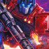 Aesthetic Optimus Prime paint by numbers