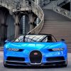 Blue Bugatti Chiron Paint by numbers
