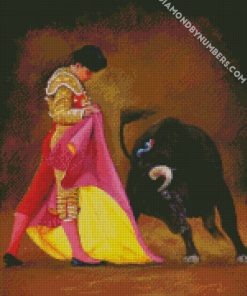 bullfighter diamond painting