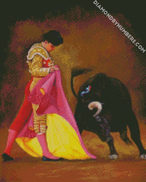 bullfighter diamond painting