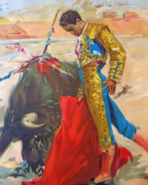 Bullfighter Paint by numbers