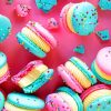 Cake Batter Macarons paint by numbers