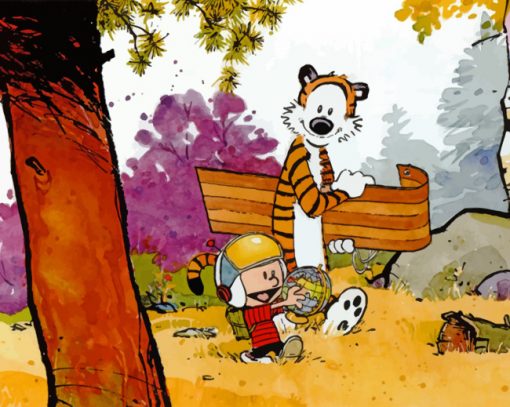Calvin And Hobbes Adventure Paint by numbers